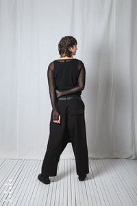 Double Belted Trousers_Luxury Bi-Stretch Tricot