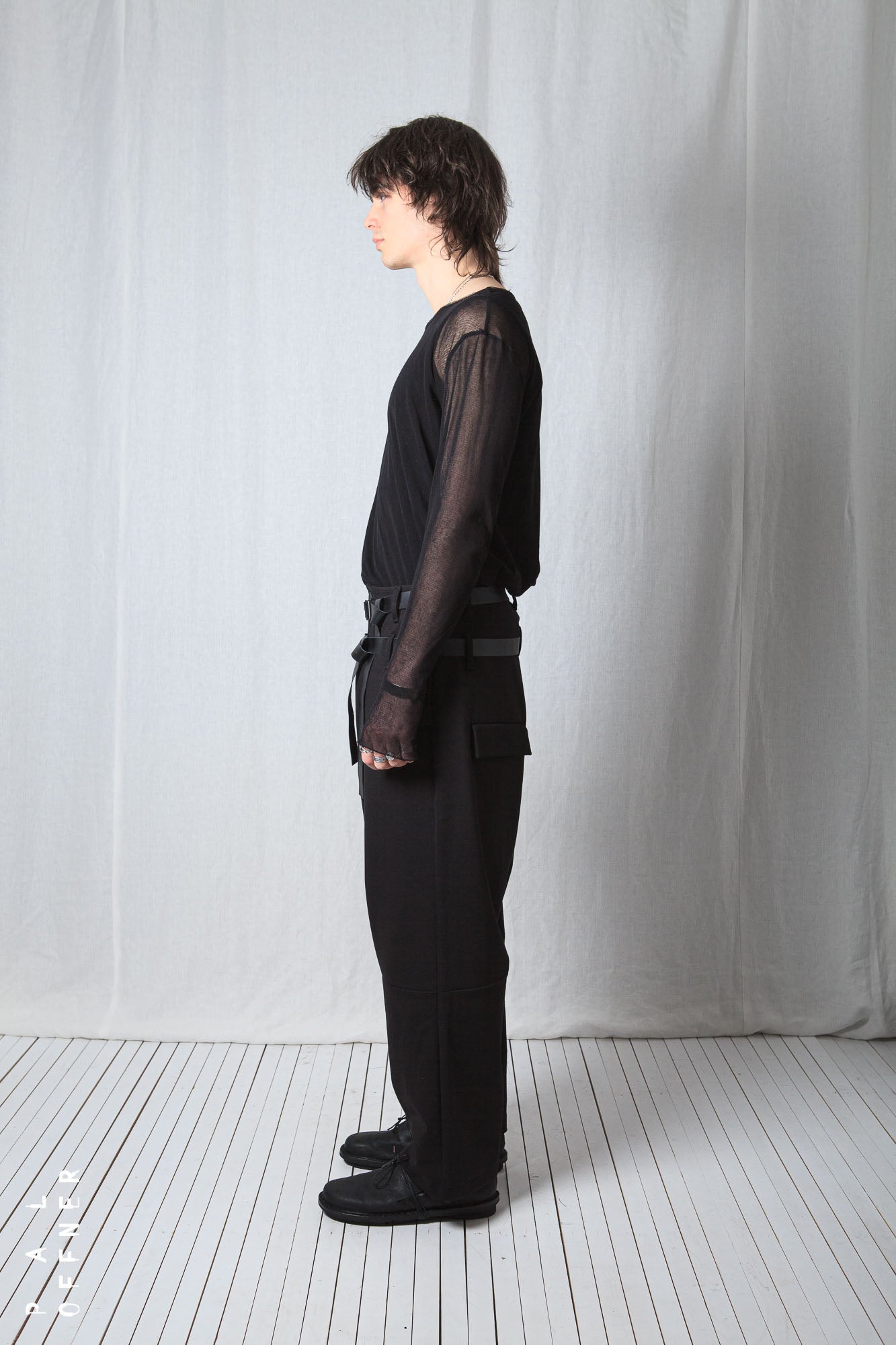 Double Belted Trousers_Luxury Bi-Stretch Tricot