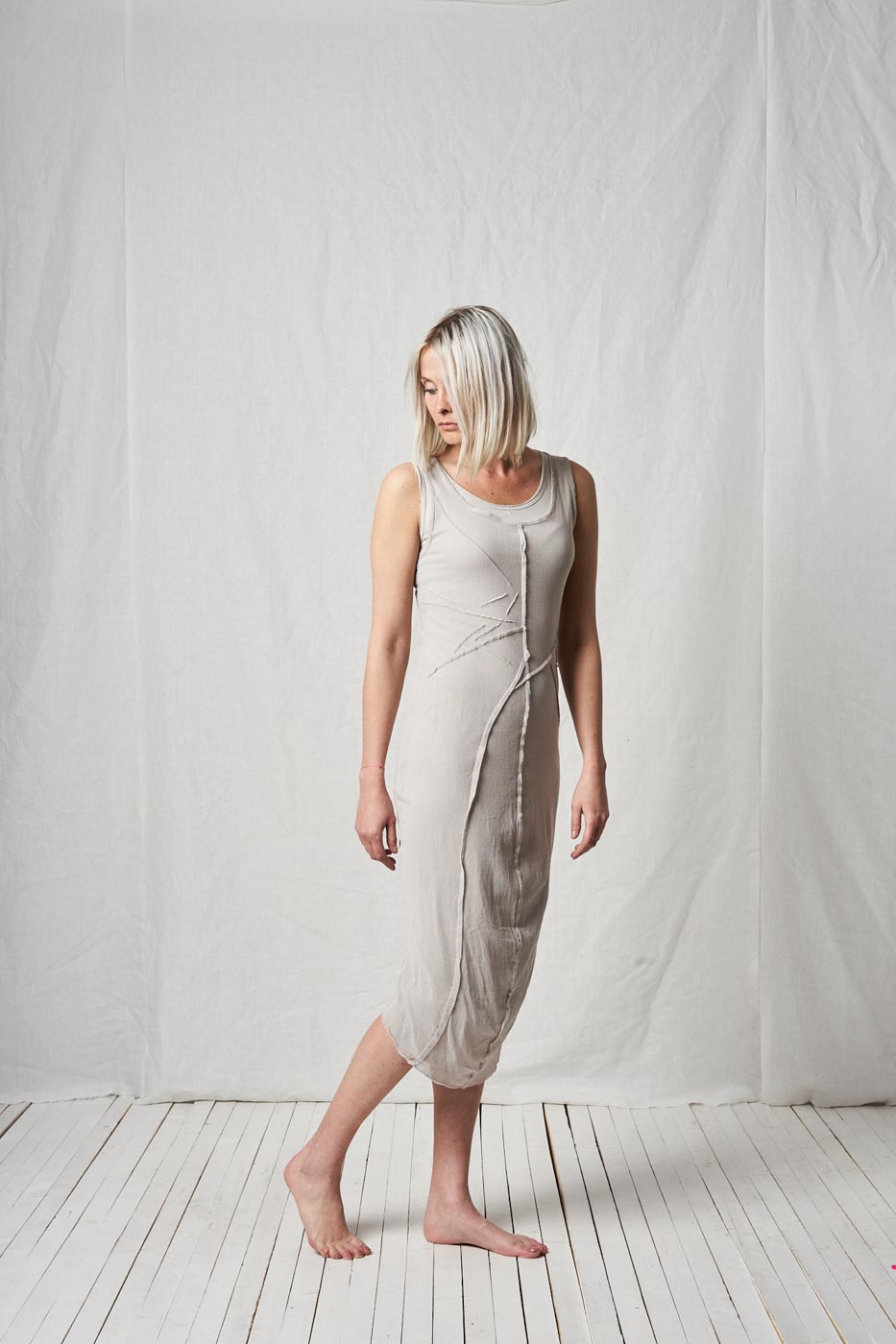 Double Layer Dress_Cotton Jersey + Mesh