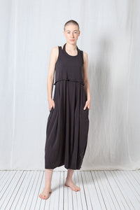 Double Tank Balloon Dress_Cotton Jersey