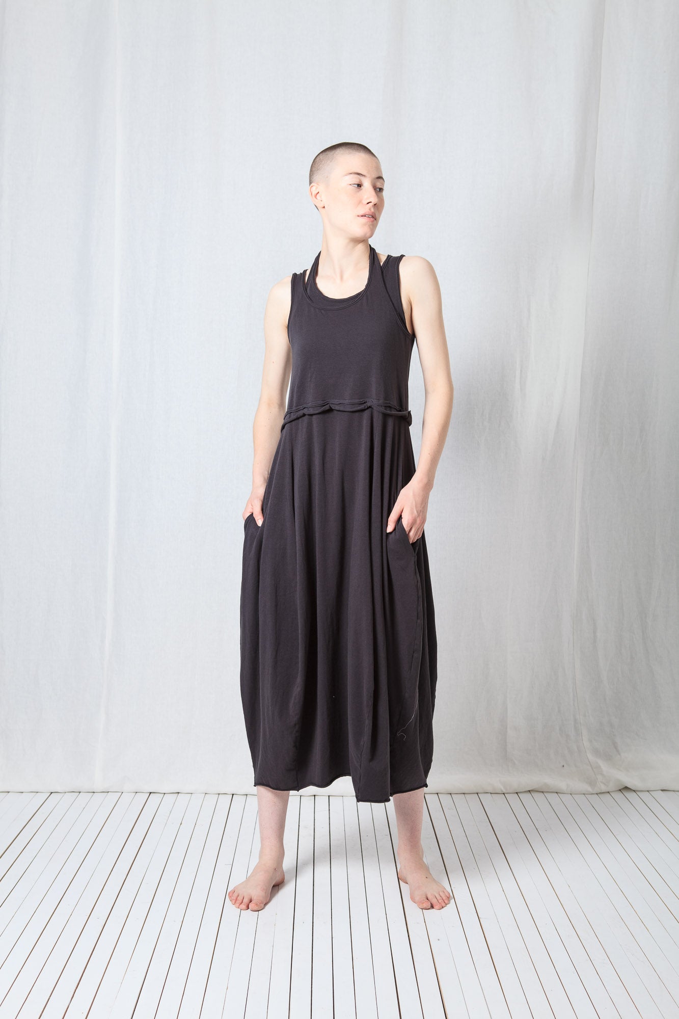 Double Tank Balloon Dress_Cotton Jersey