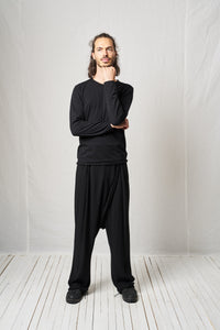 Drop Trousers_Crepe Georgette