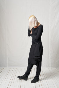 Extreme Low Trousers_Viscose Wool Mix