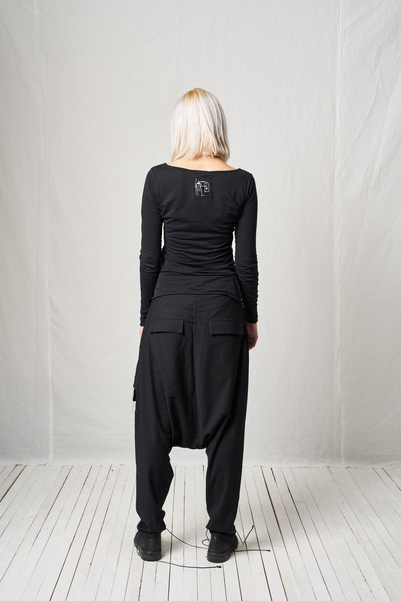 Extreme Low Trousers_Viscose Wool Mix