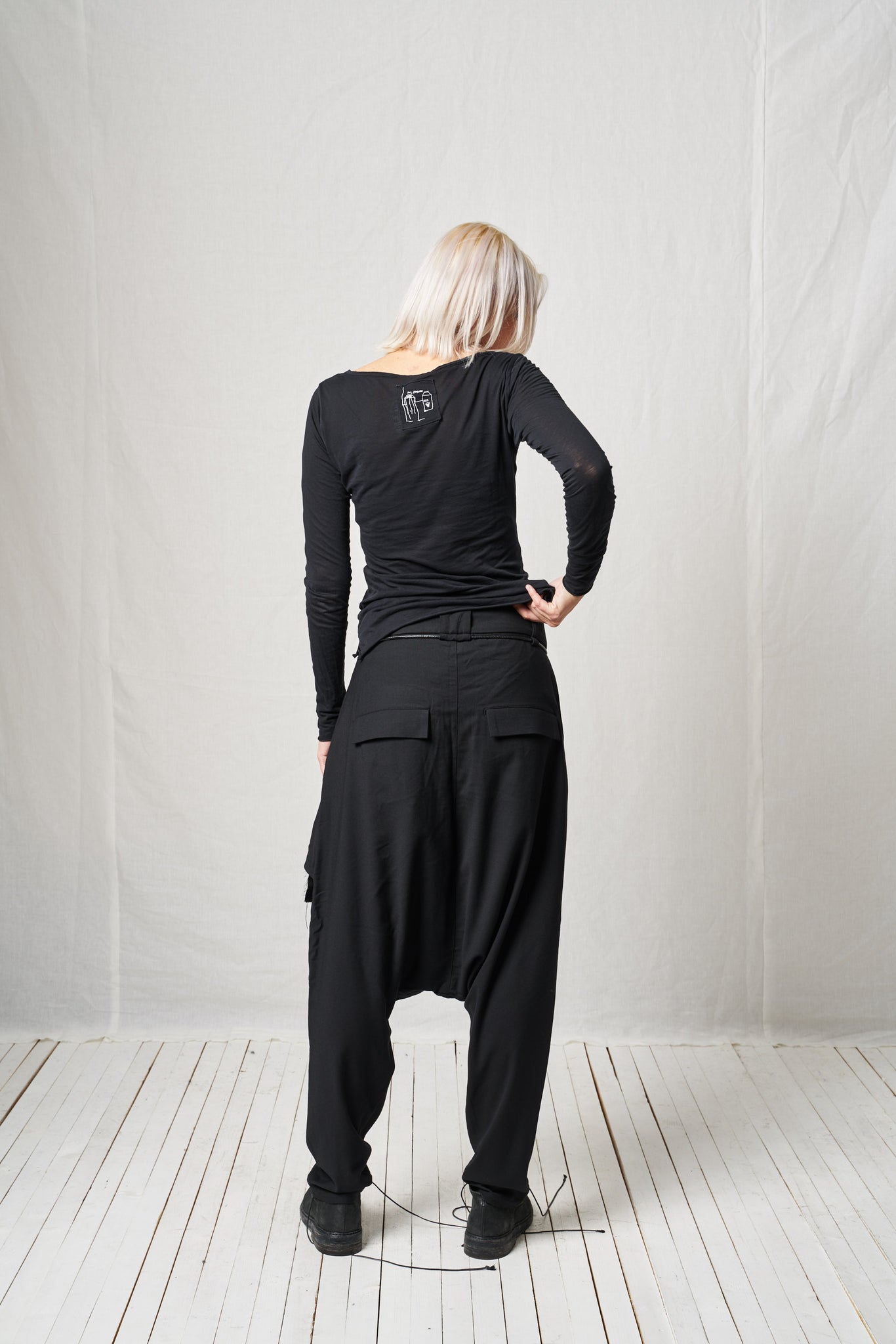 Extreme Low Trousers_Viscose Wool Mix