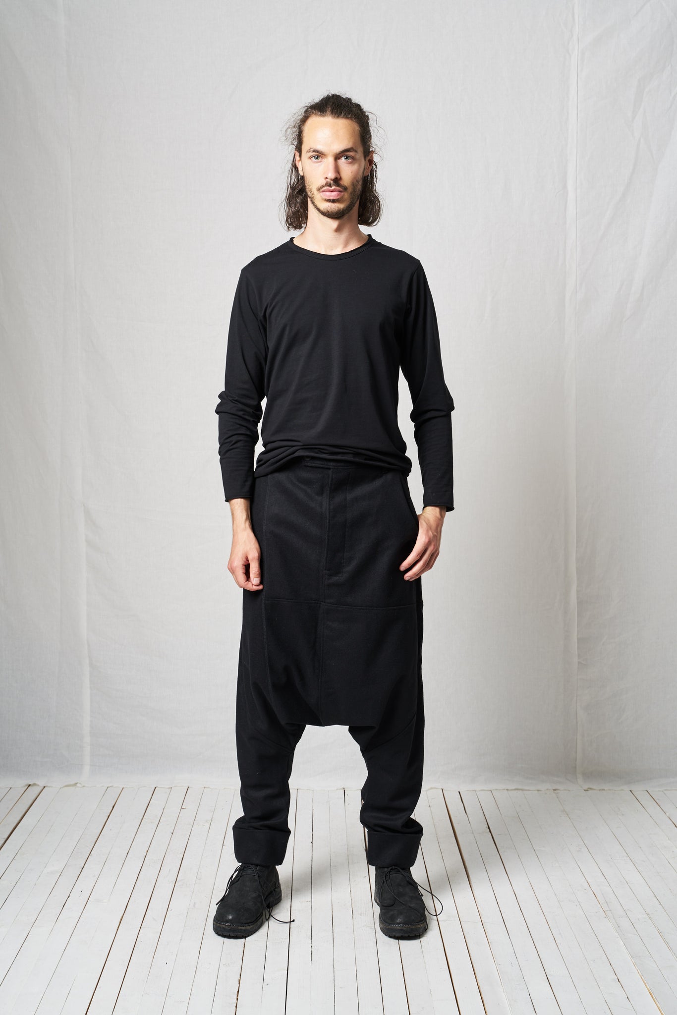 Extreme Low Trousers_Wool Mix