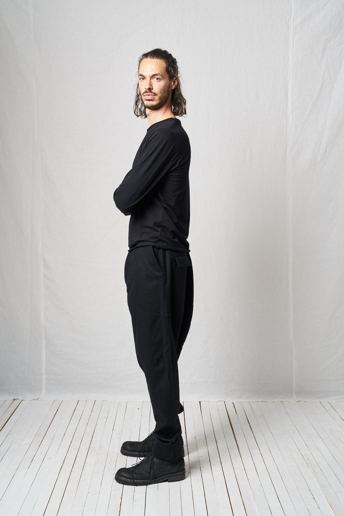 Extreme Low Trousers_Wool Mix