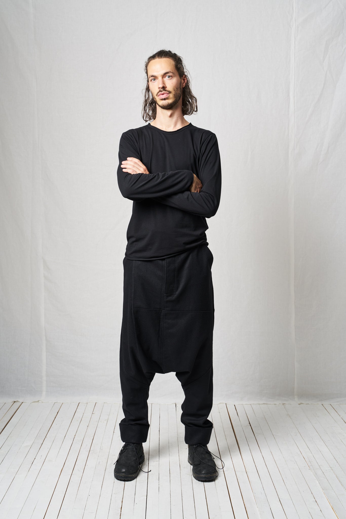 Extreme Low Trousers_Wool Mix