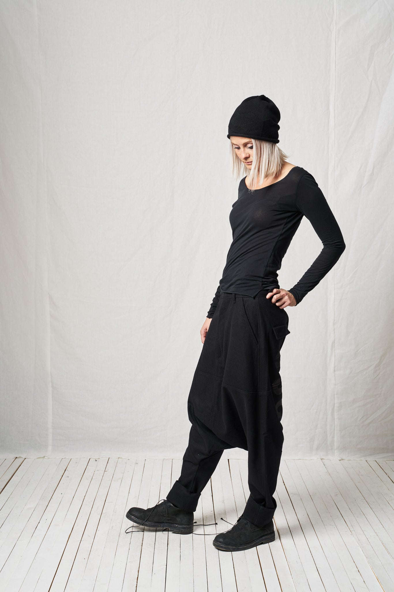 Extreme Low Trousers_Wool Mix