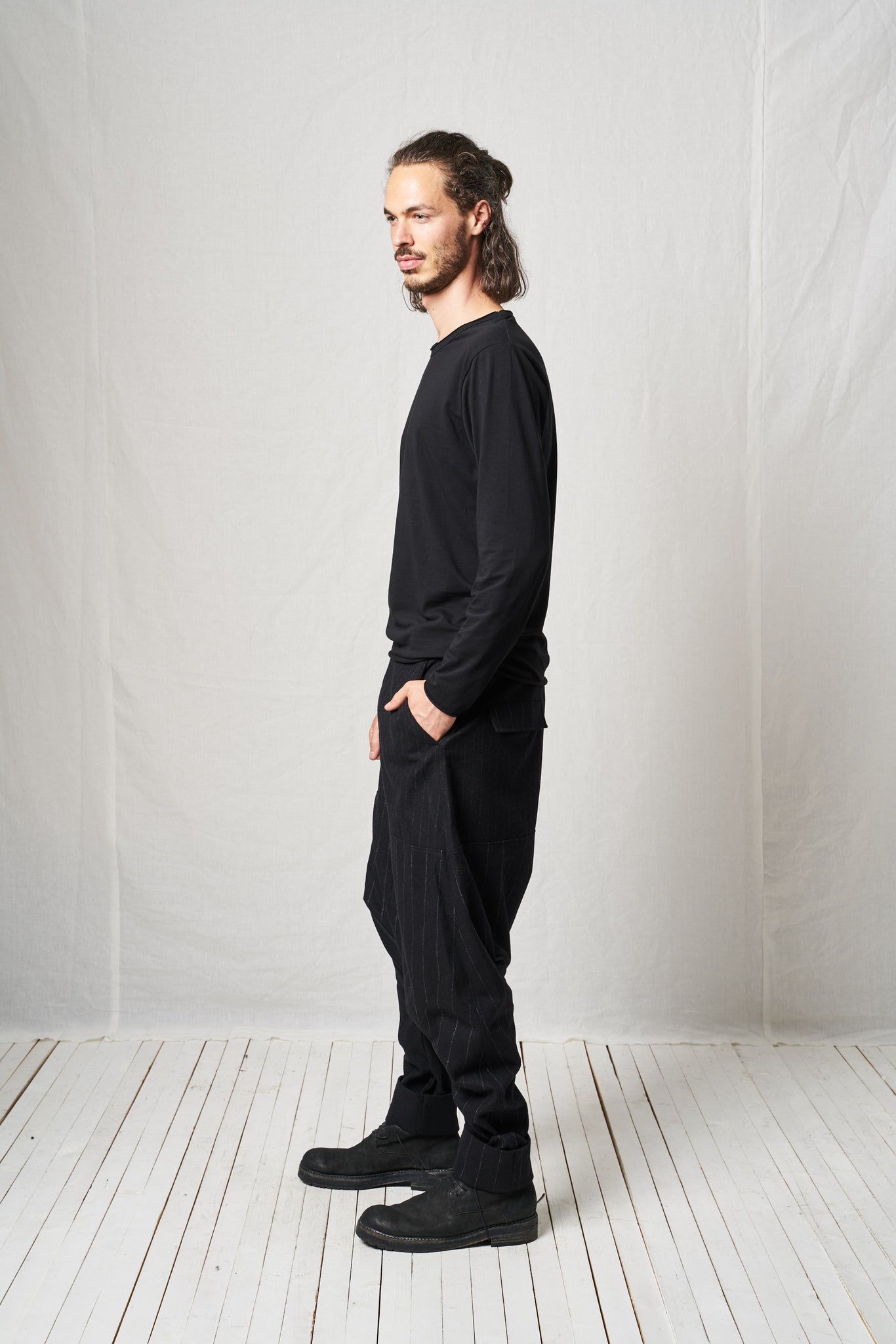 Extreme Low Trousers_Wool Mix