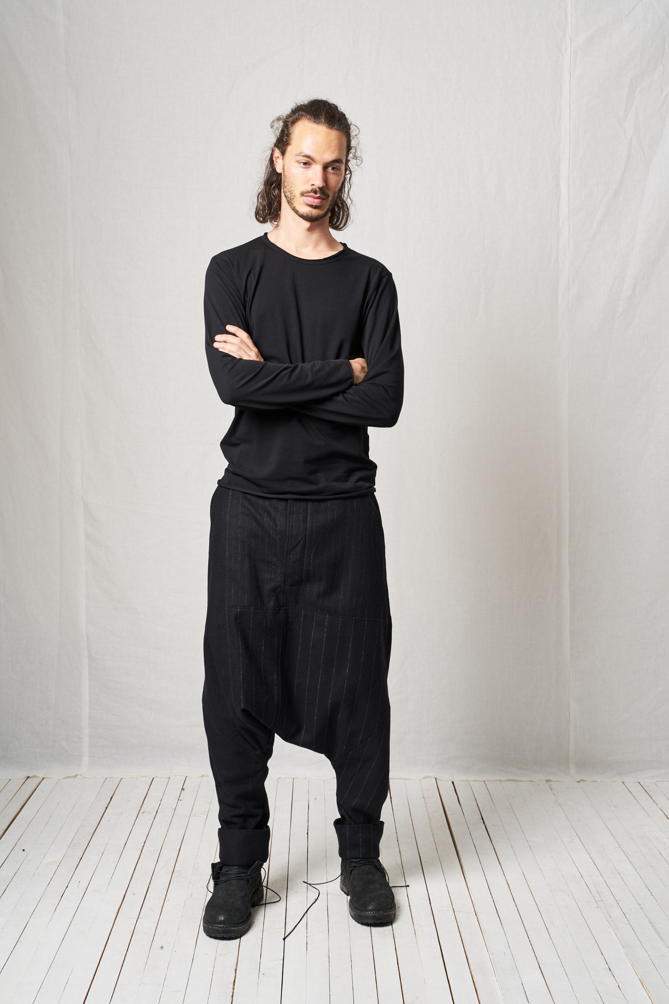 Extreme Low Trousers_Wool Mix