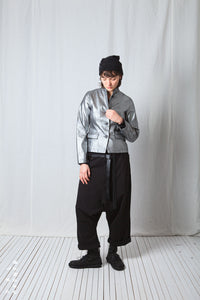 Fitted Clean Jacket_Metallic Denim