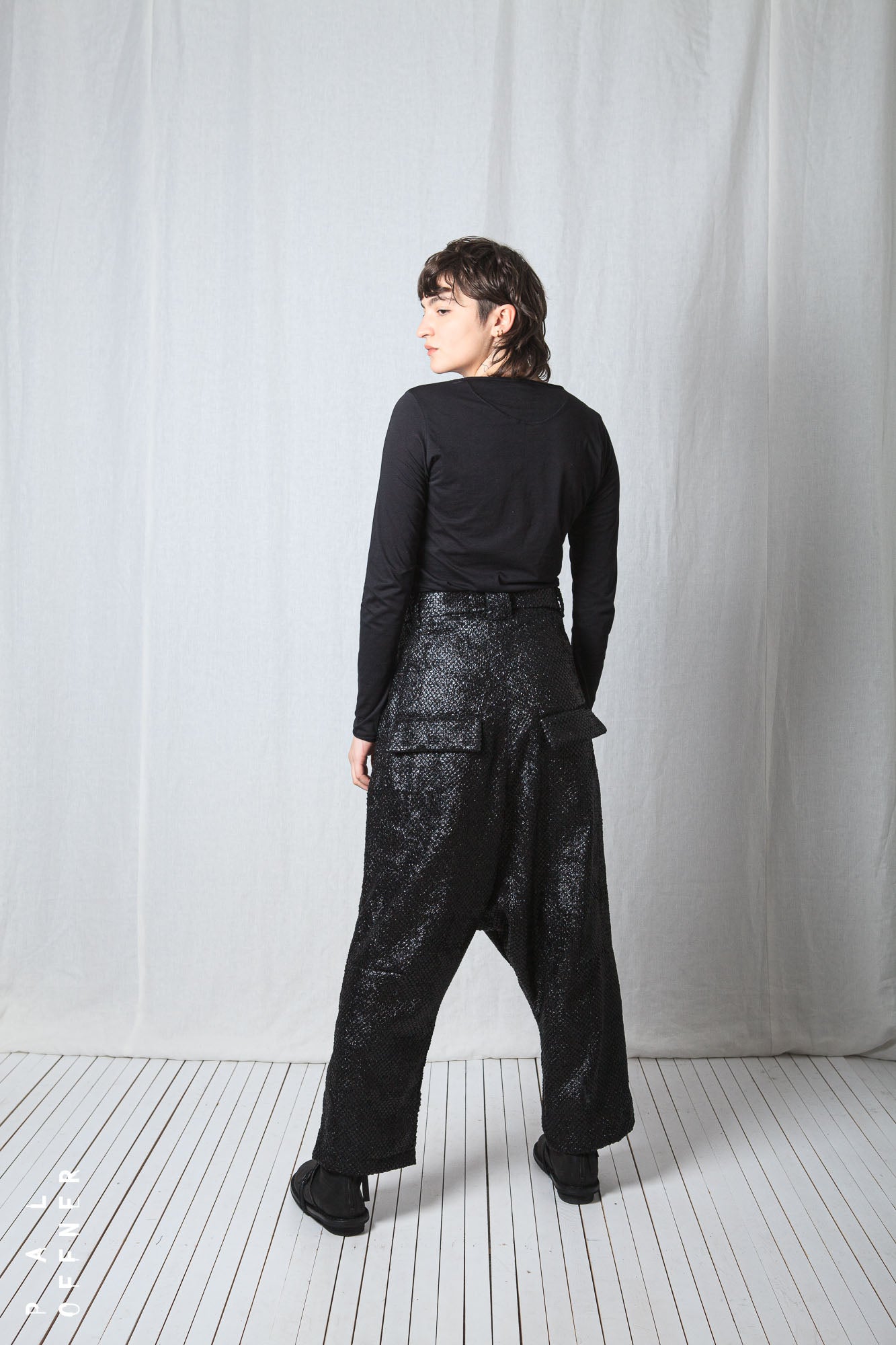 Fluid Big Trousers_Laminated Flake