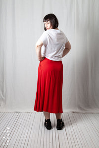 Fluid Long Skirt_Crêpe Georgette