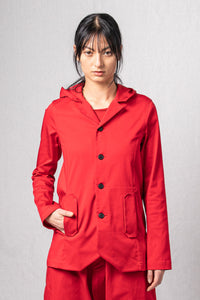 Hooded Jacket_Soft Tencel Stretch