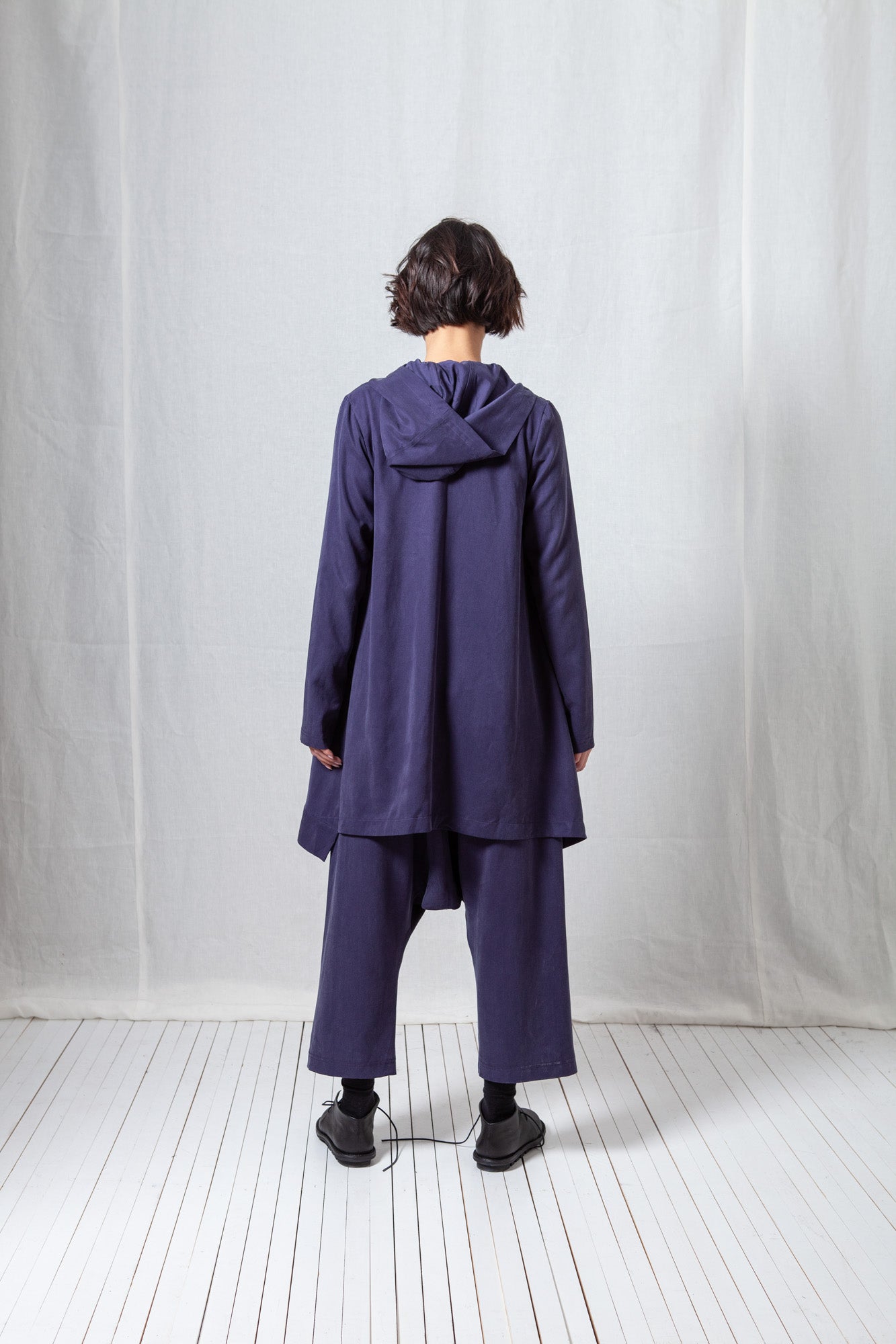 Hoodie Coat_Fluid Tencel