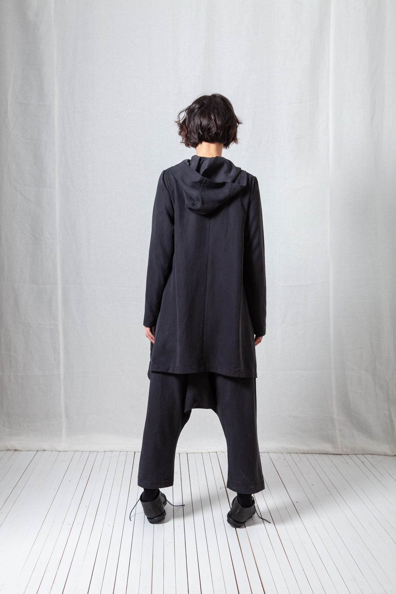 Hoodie Coat_Fluid Tencel