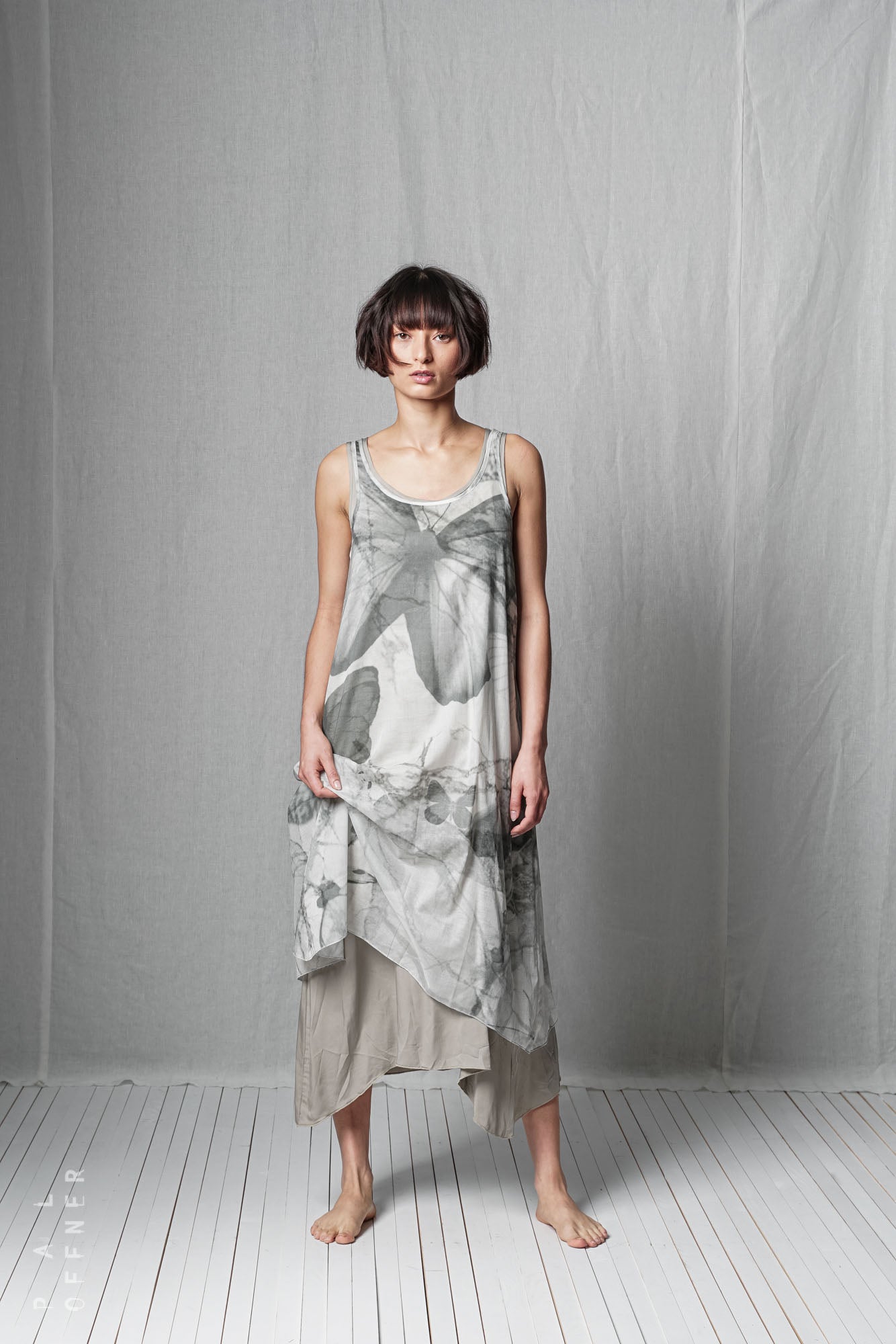 Layered Dress_Cotton Voile + Viscose