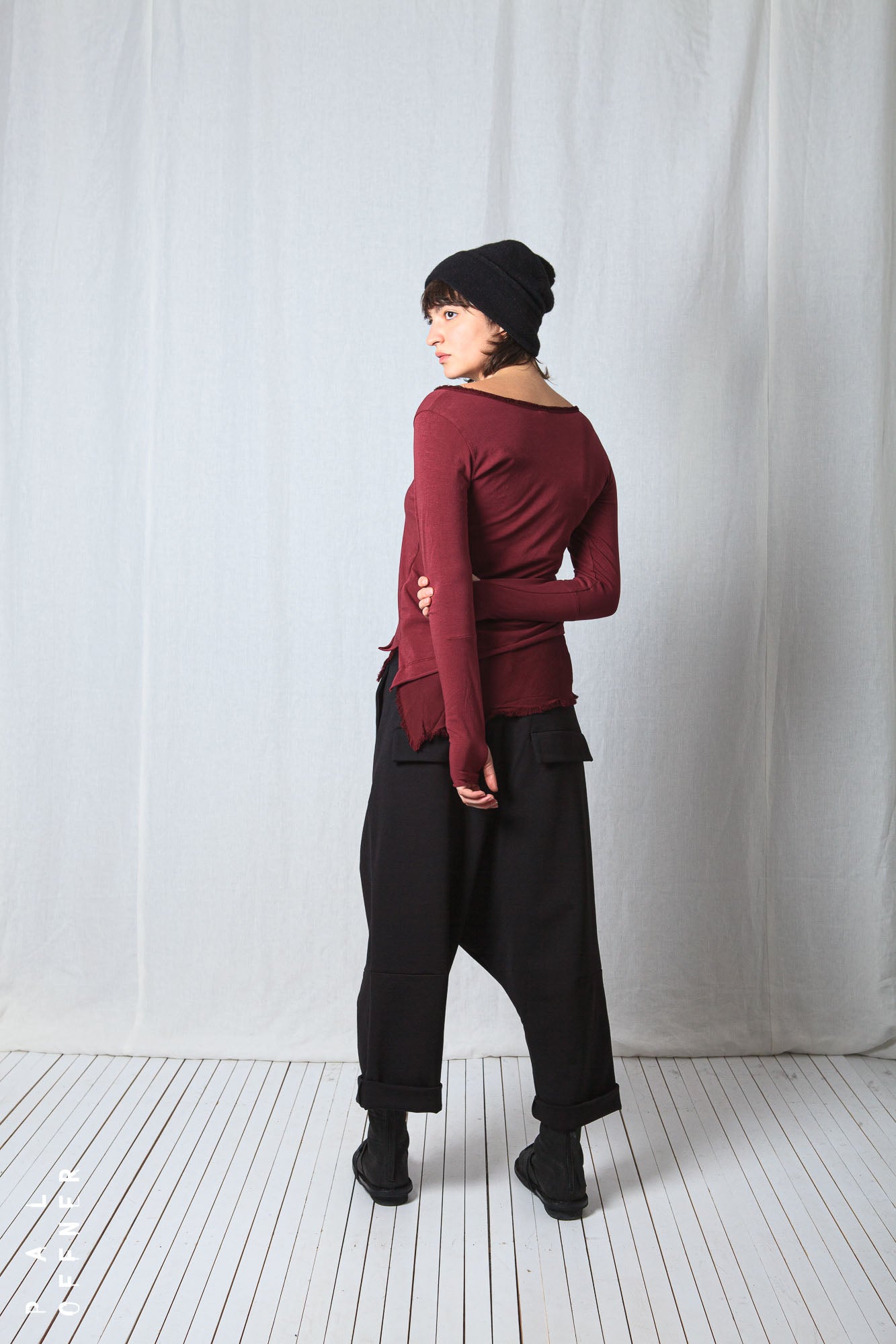 Layered Look Longsleeve_Cotton Jersey + Georgette