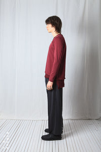 Layered Look Longsleeve_Cotton Jersey + Georgette