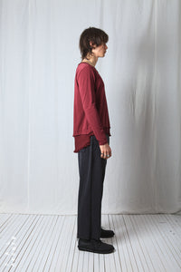 Layered Look Longsleeve_Cotton Jersey + Georgette