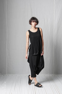 Layered Top_Cotton Mesh + Jersey