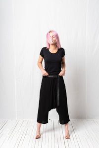 Light Hang Loose Trousers_Crepe Georgette