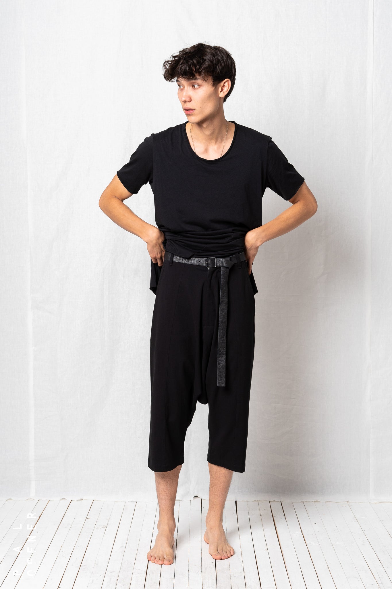 Light Hang Loose Trousers_Crepe Georgette