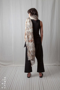 Light Summer Volume Scarf_Sheer Cotton Voile