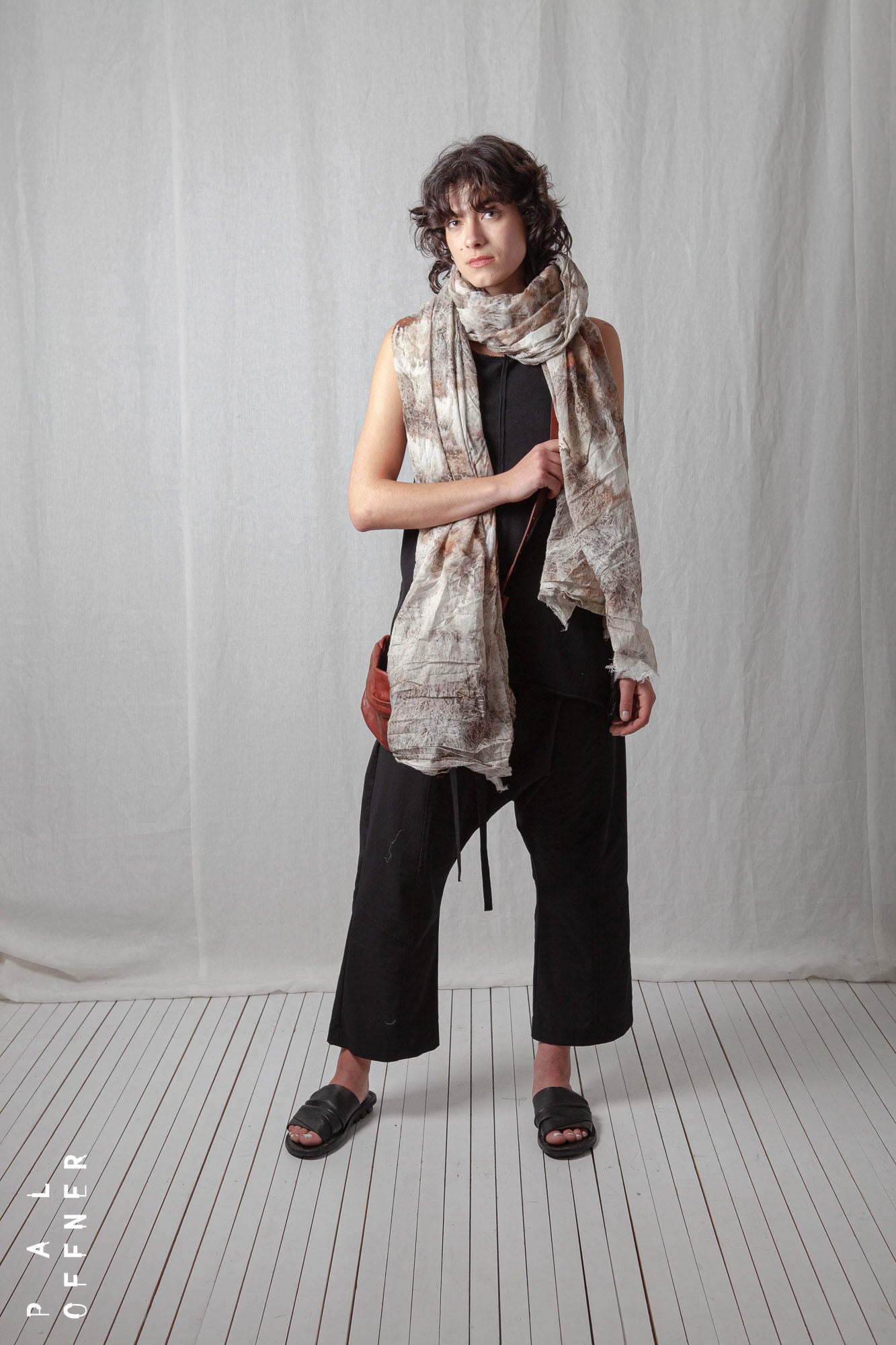 Light Summer Volume Scarf_Sheer Cotton Voile