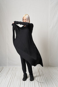 Long Cardigan_Viscose Wool Knit