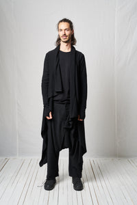 Long Cardigan_Viscose Wool Knit