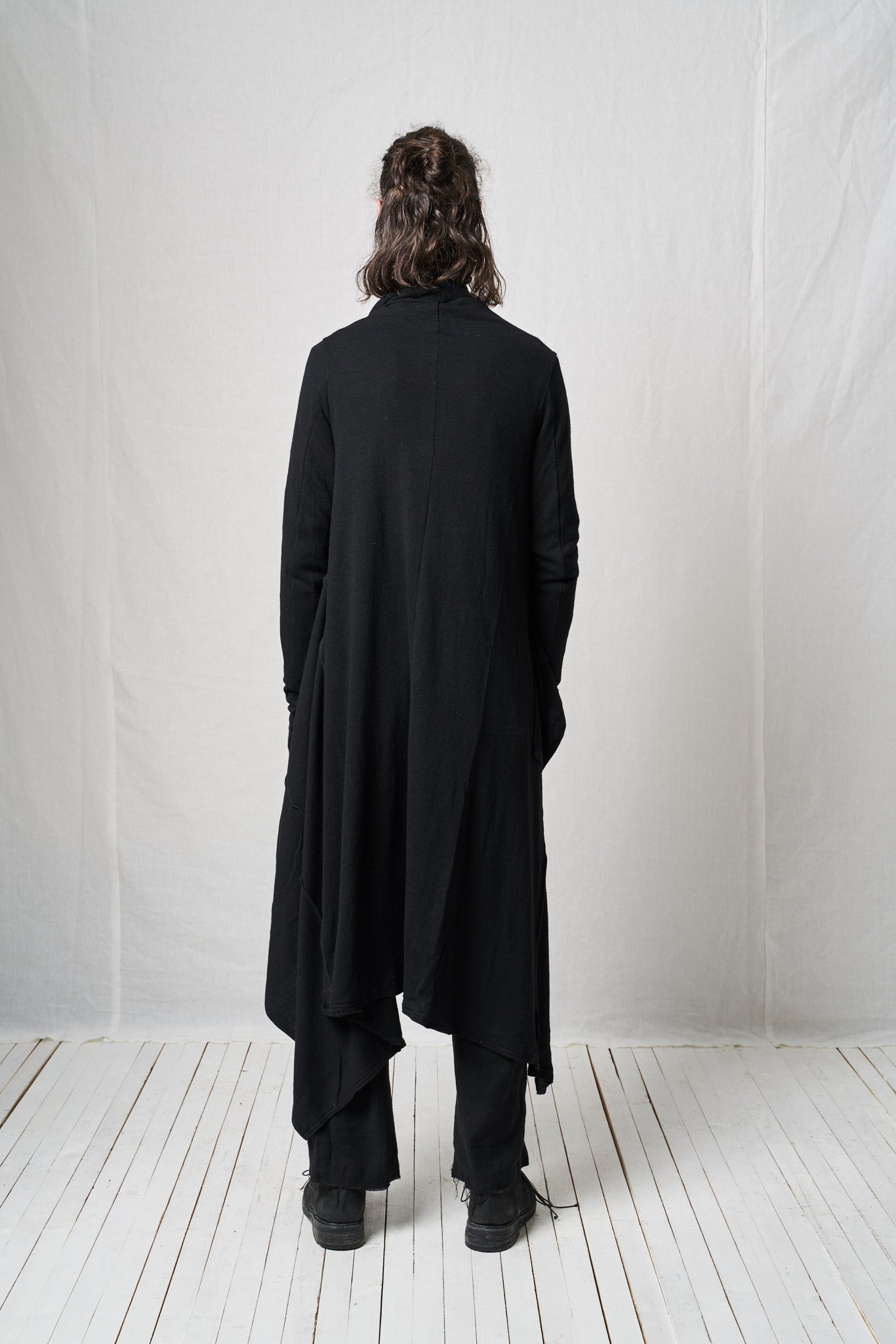 Long Cardigan_Viscose Wool Knit