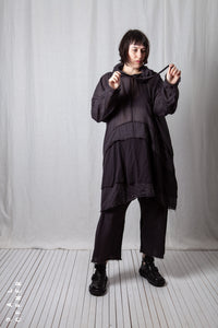 Longsleeved Hoodie Tunic_Sheer Cotton Voile