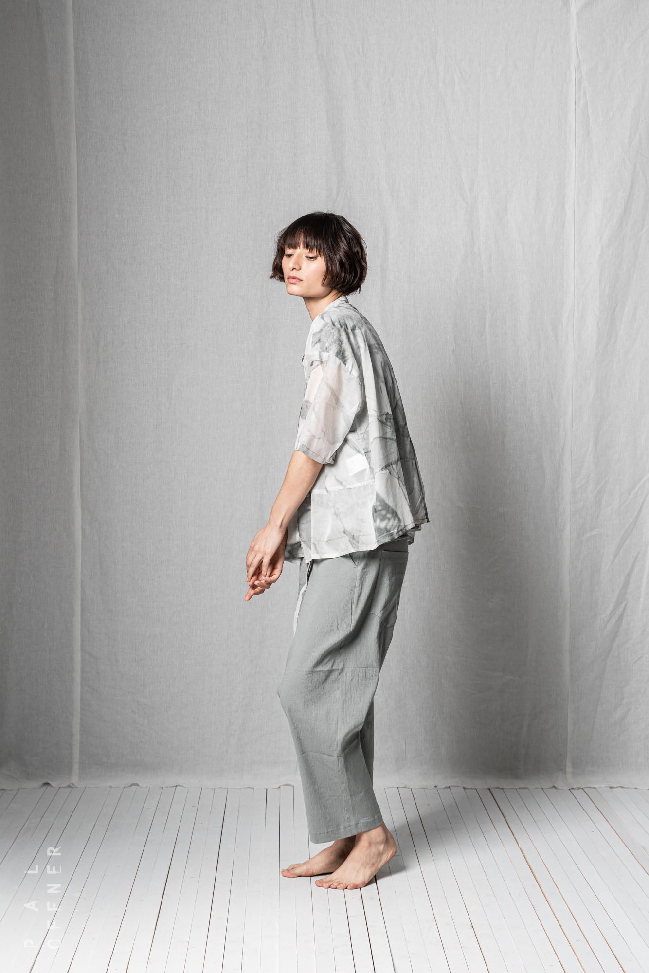 Loose Cropped Shirt_Cotton Voile