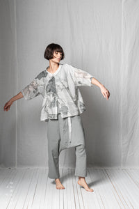 Loose Cropped Shirt_Cotton Voile