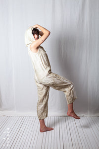 Loose Hooded Overall_Linen