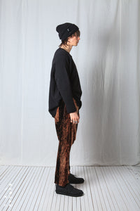 Loose Pull-On Trousers_Fluid Velvet