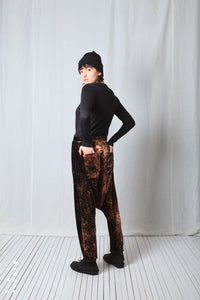 Loose Pull-On Trousers_Fluid Velvet