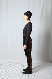 Loose Pull-On Trousers_Fluid Velvet