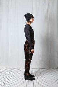 Loose Pull-On Trousers_Fluid Velvet