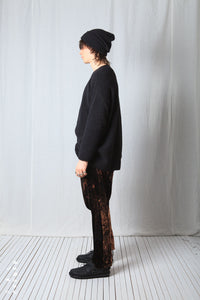 Loose Pull-On Trousers_Fluid Velvet