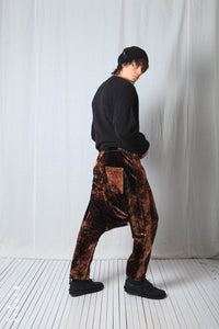 Loose Pull-On Trousers_Fluid Velvet