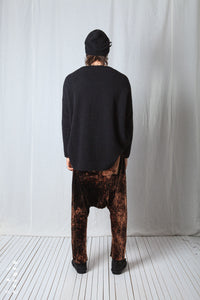 Loose Pull-On Trousers_Fluid Velvet