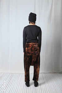 Loose Pull-On Trousers_Fluid Velvet