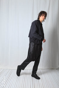 Loose Pull-On Trousers_Laminated Flake