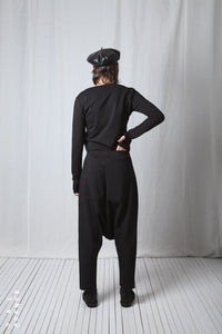 Loose Pull-On Trousers_Luxury Bi-Stretch Tricot