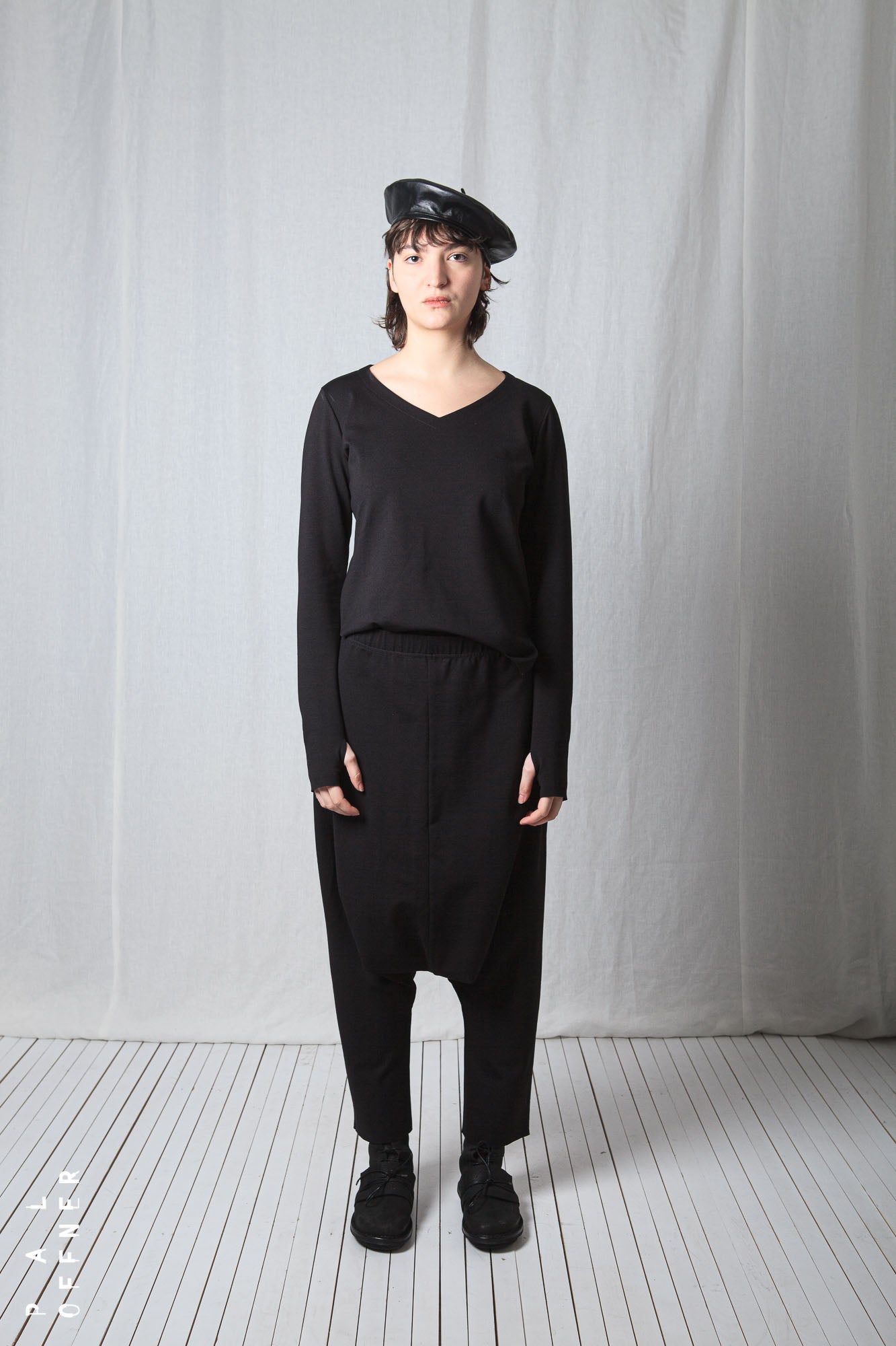 Loose Pull-On Trousers_Luxury Bi-Stretch Tricot