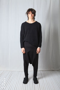 Loose Pull-On Trousers_Luxury Bi-Stretch Tricot