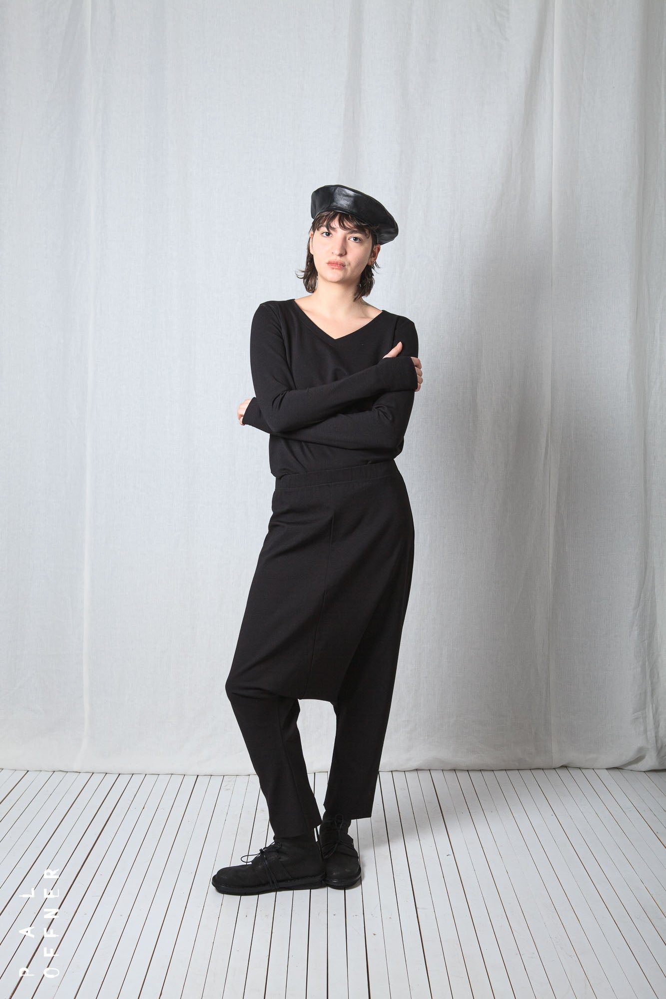 Loose Pull-On Trousers_Luxury Bi-Stretch Tricot